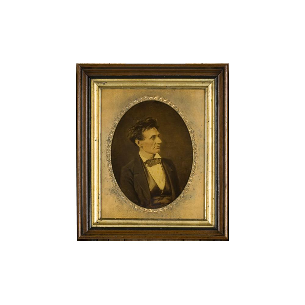 Image: Hesler Lincoln Whole Plate Ivorytype