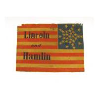 Image: Lincoln and Hamlin campaign flag