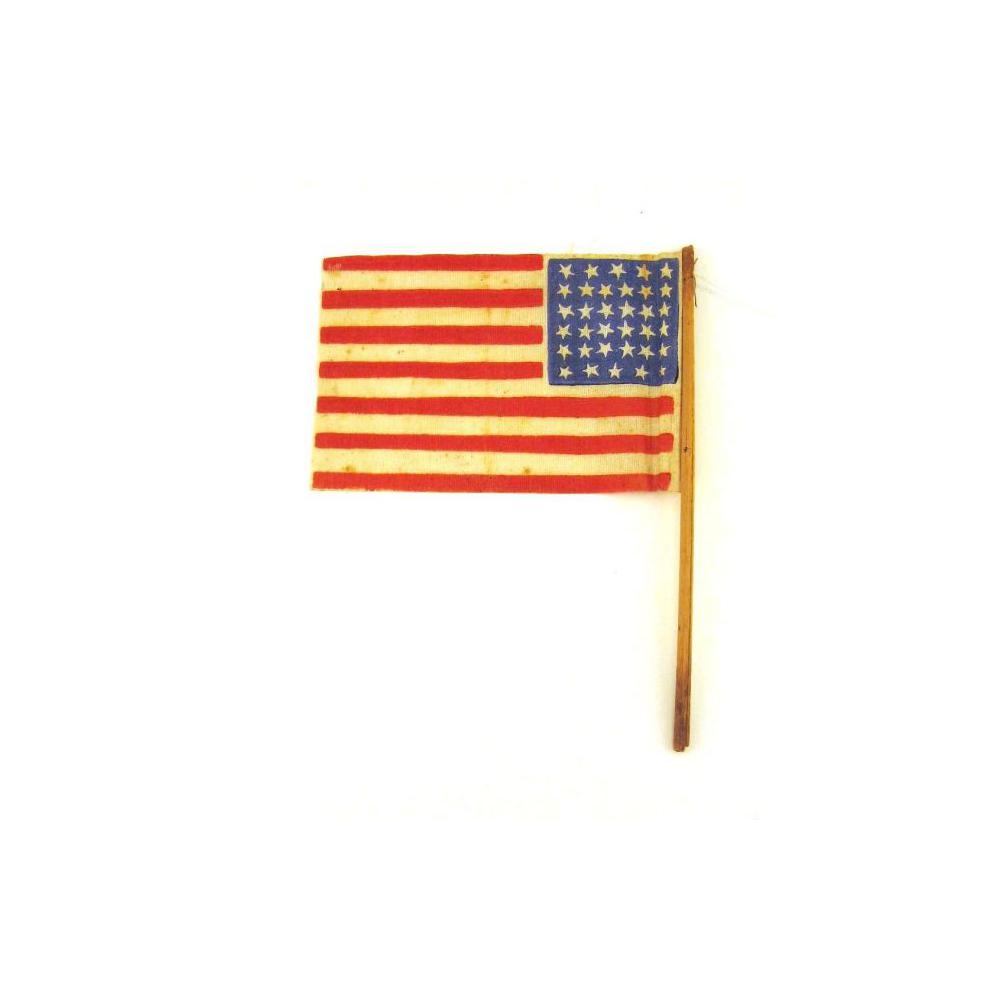Image: hand-held American flag