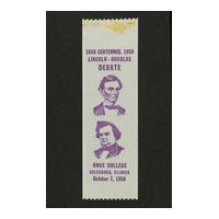 Image: Lincoln-Douglas Debate Centennial ribbon