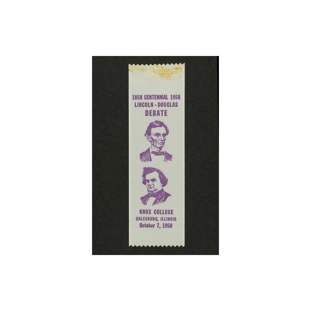Image: Lincoln-Douglas Debate Centennial ribbon