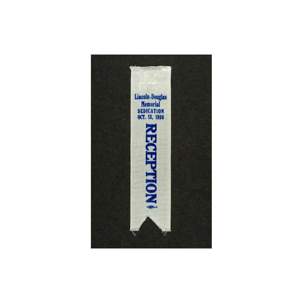 Image: Lincoln-Douglas memorial dedication ribbon