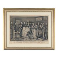 Image: The Deathbed of the Martyr President Abraham Lincoln