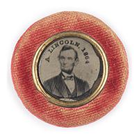 Image: Abraham Lincoln campaign button