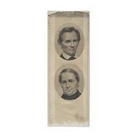Image: Lincoln and Hamlin campaign ribbon