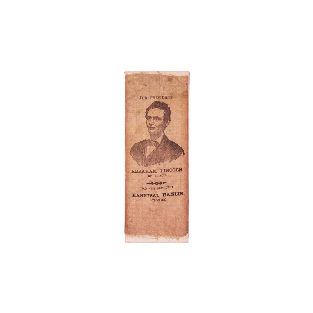 Image: Abraham Lincoln campaign ribbon