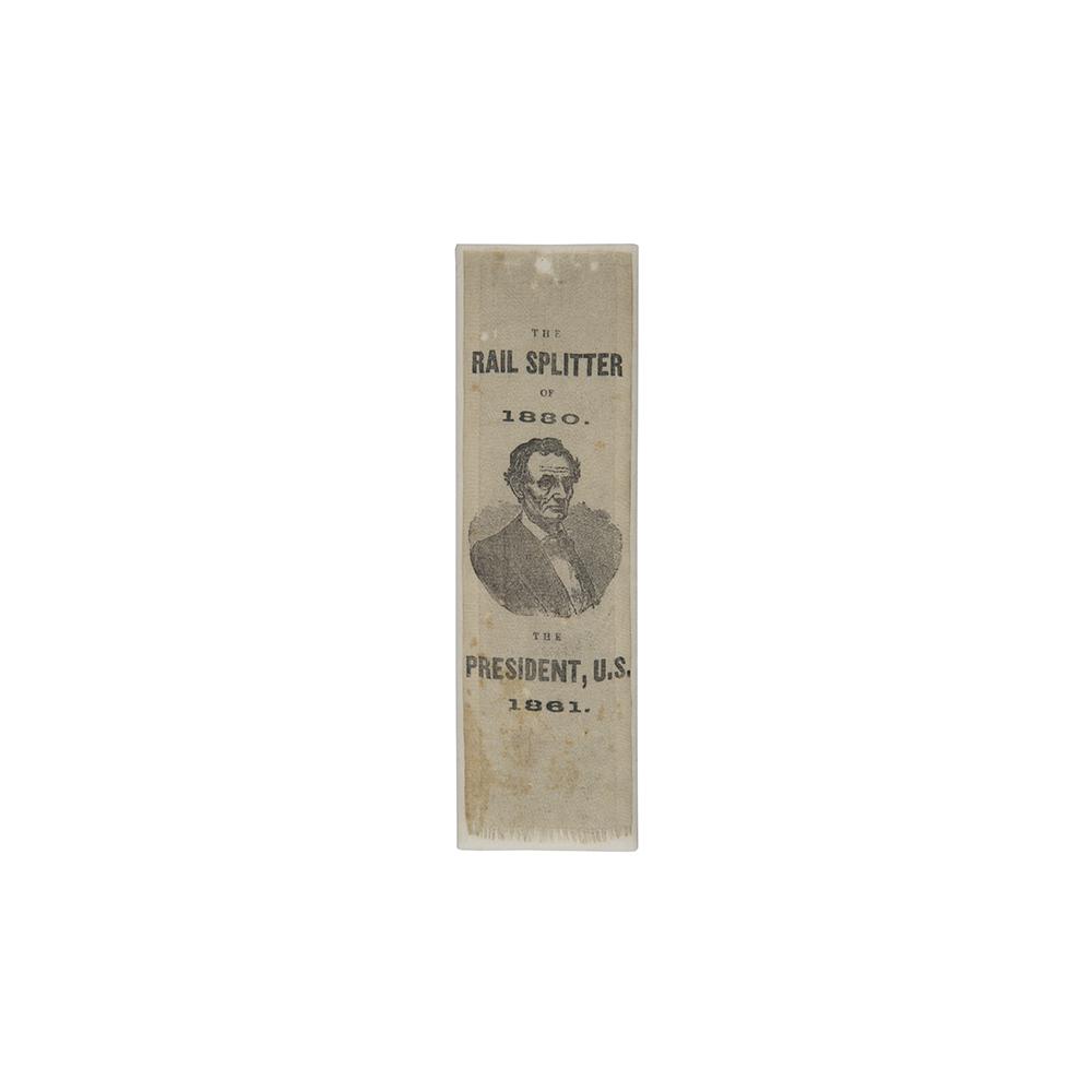 Image: Abraham Lincoln campaign ribbon