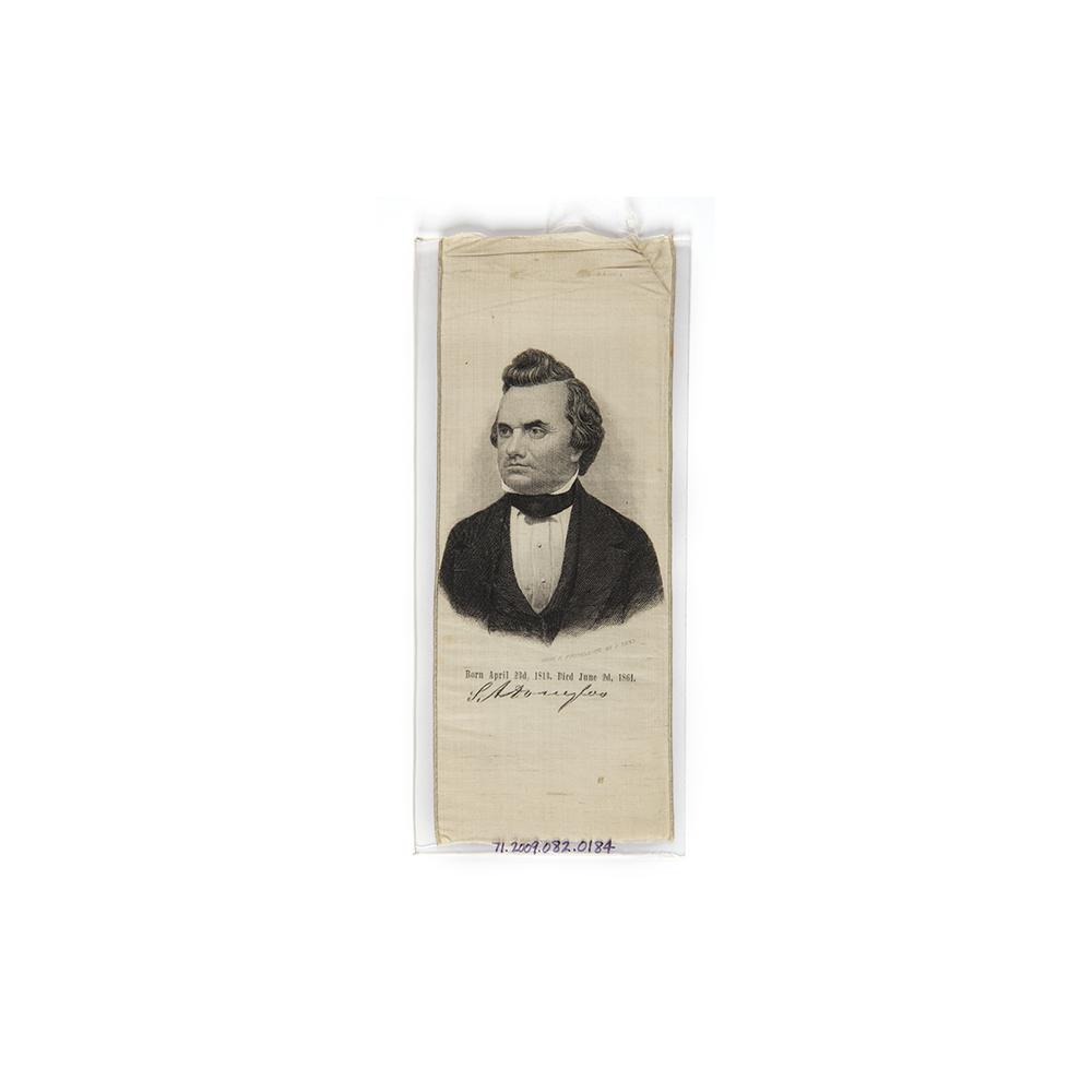 Image: Stephen Douglas mourning ribbon