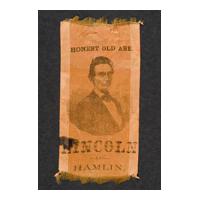 Image: Lincoln and Hamlin campaign ribbon