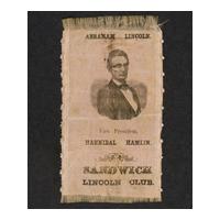 Image: Lincoln and Hamlin campaign ribbon