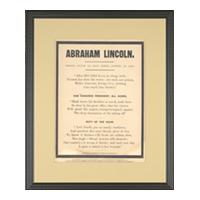 Image: Abraham Lincoln bereavement notice