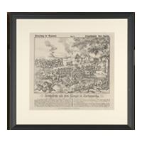 Image: Kriegsscene aus dem Kample in Nordamerika (Battle scene of the struggle in North America)