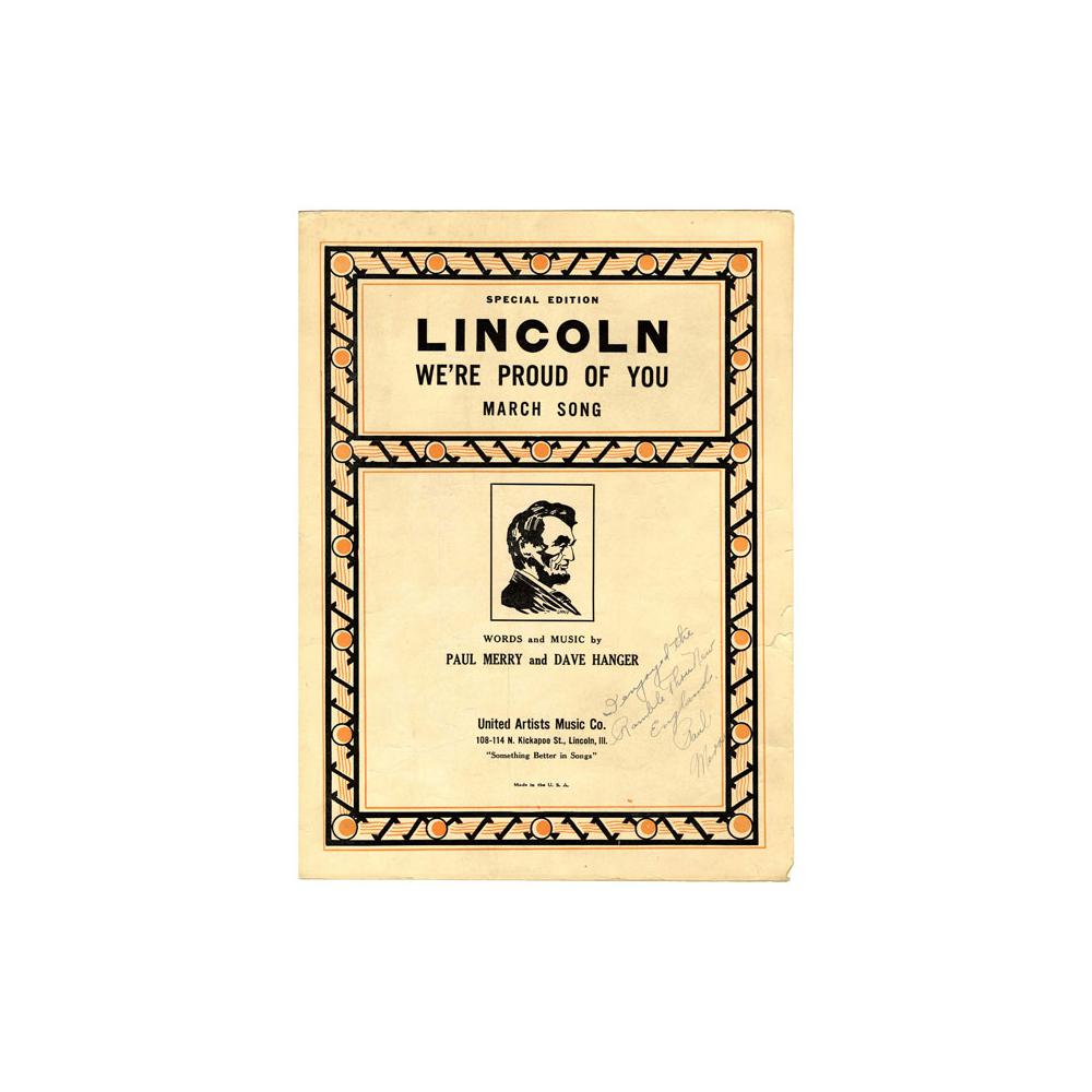 Image: Lincoln We're Proud of You (March)