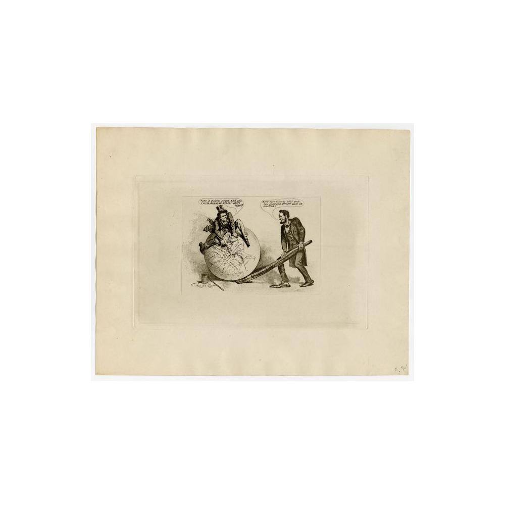 Image: The Rail Splitter at Work Repairing the Union