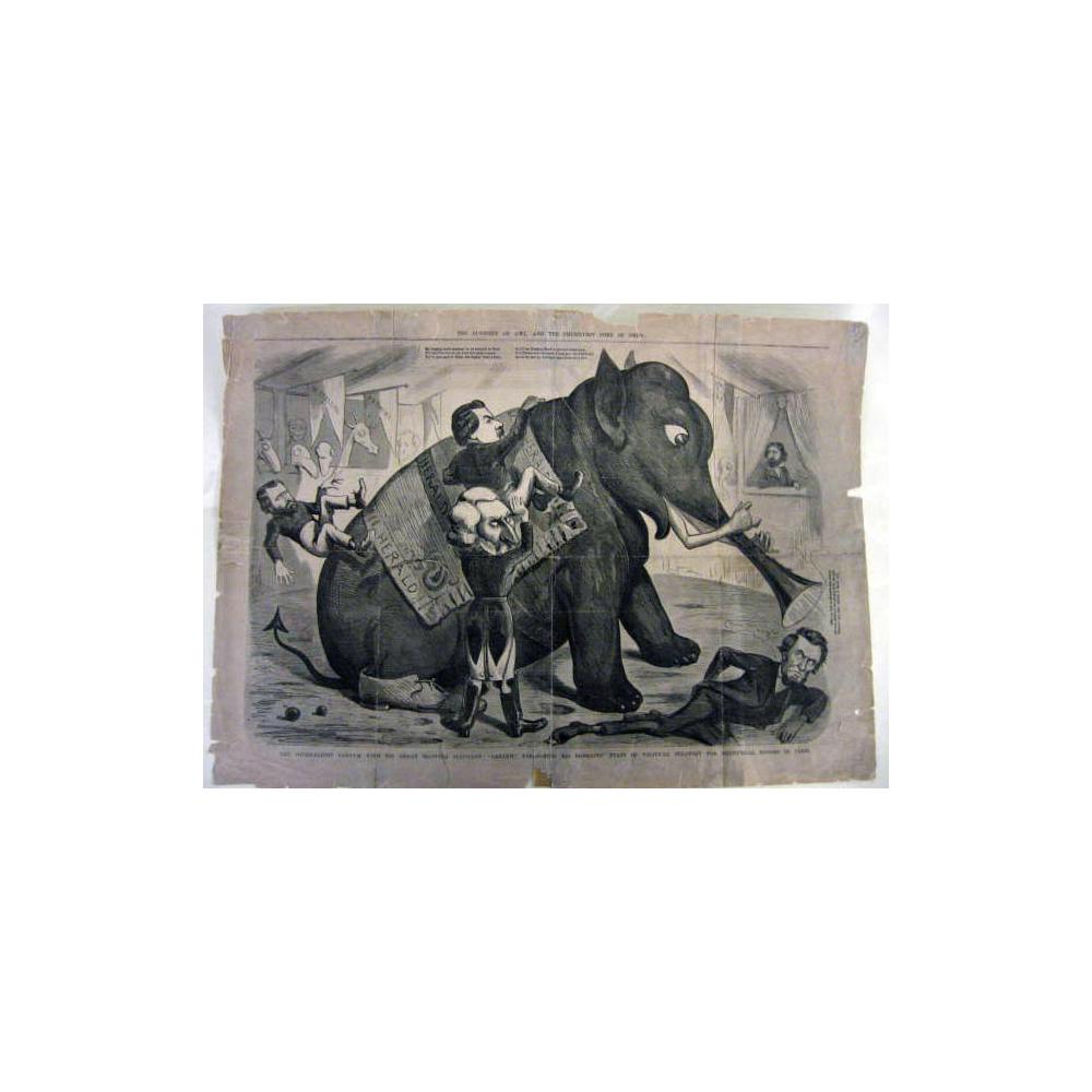 Image: The Journalist Barnum with His Great Blowing Elephant