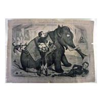 Image: The Journalist Barnum with His Great Blowing Elephant