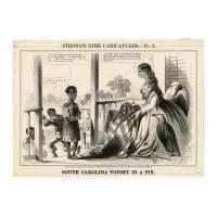 Image: Strong's Dime Caricatures, No. 3: South Carolina Topsey in a Fix