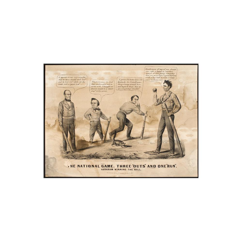 Image: The National Game: Three "Outs" and One "Run"