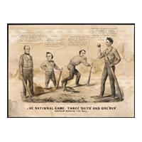 Image: The National Game: Three "Outs" and One "Run"