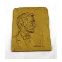 Image: Plaque of Abraham Lincoln
