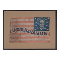 Image: Lincoln and Hamlin campaign flag