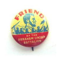 Image: Friend of the Abraham Lincoln Battalion button
