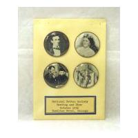 Image: Placard with four buttons