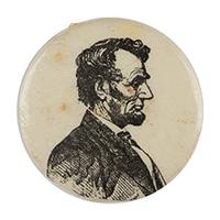 Image: Abraham Lincoln  political tab button