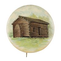 Image: Birthplace cabin button