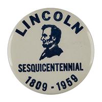 Image: Lincoln Sesquicentennial pin