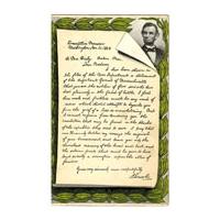 Image: Postcard of Mrs. Bixby's Letter