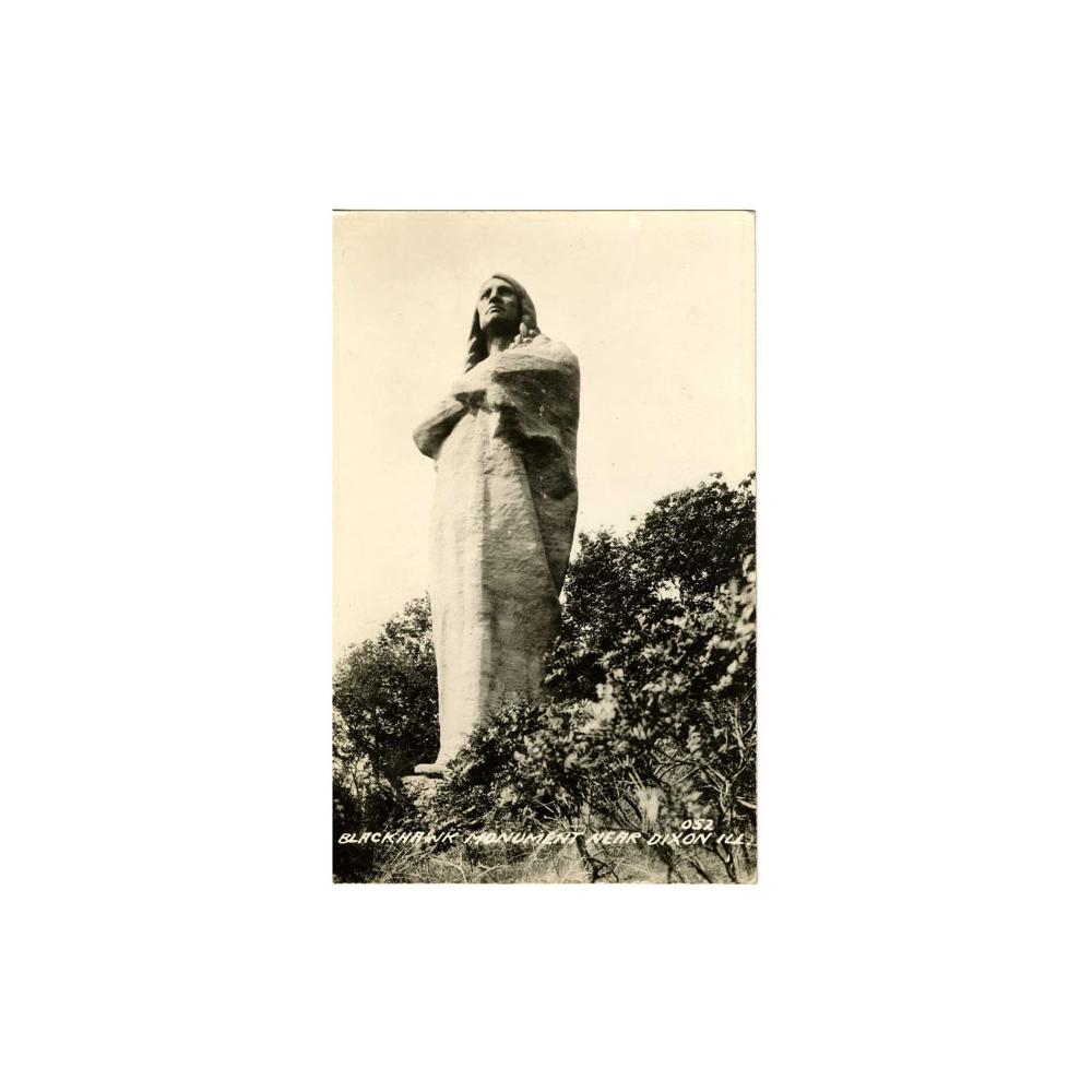 Image: Postcard of the Black Hawk Monument