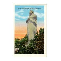 Image: Color postcard of the Black Hawk Monument