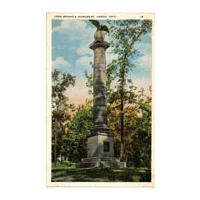 Image: Color postcard of John Brown's Monument
