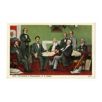 Image: Color postcard of Proclamation of Emancipation