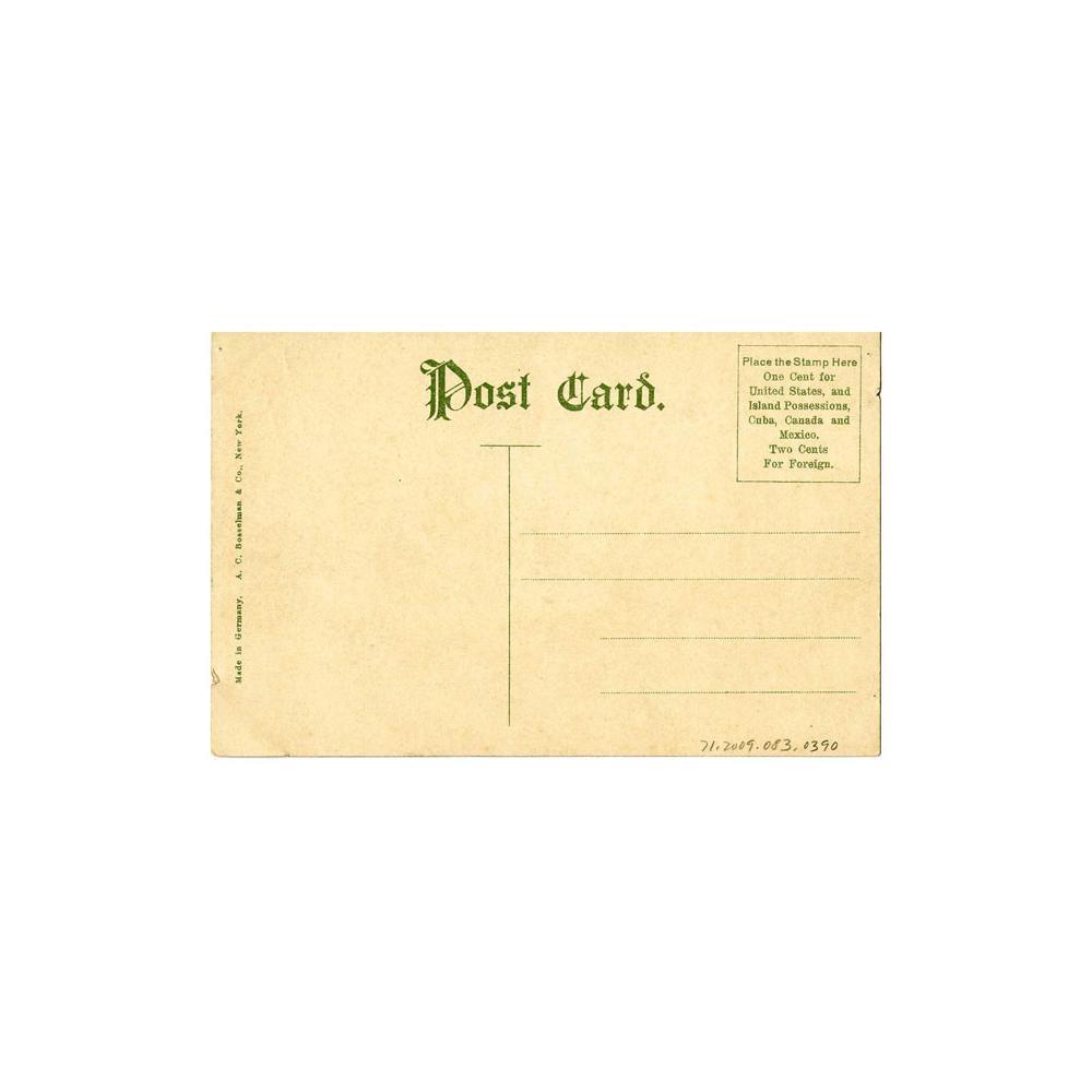 Image: Color postcard of Lincoln and His Cabinet