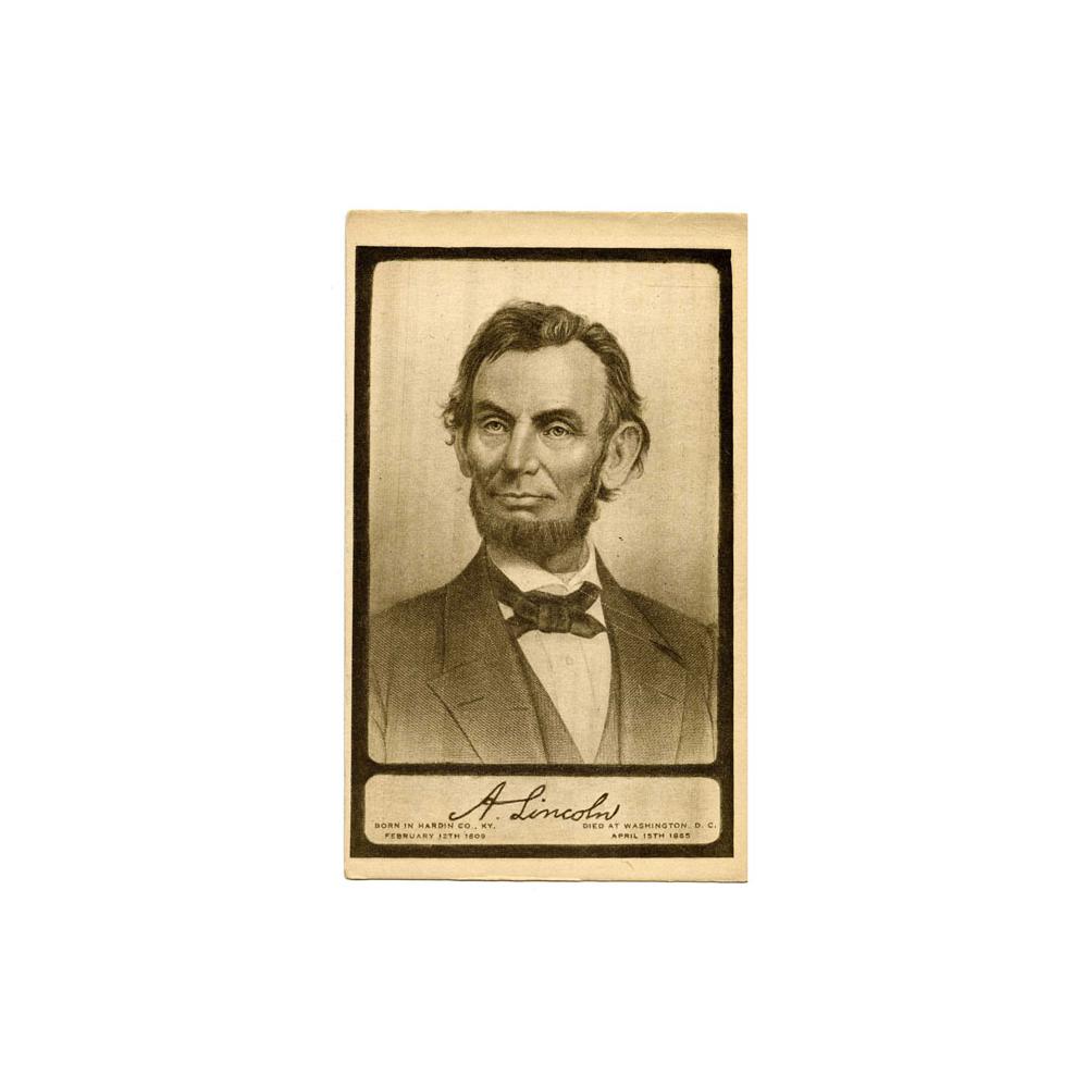 Image: Postcard of Abraham Lincoln