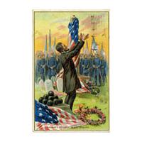 Image: Color postcard of Abraham Lincoln