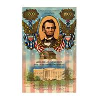Image: Color postcard of Abraham Lincoln