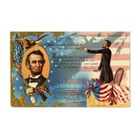Image: Color postcard of Abraham Lincoln