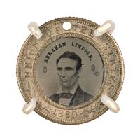 Image: Abraham Lincoln 1860 campaign button