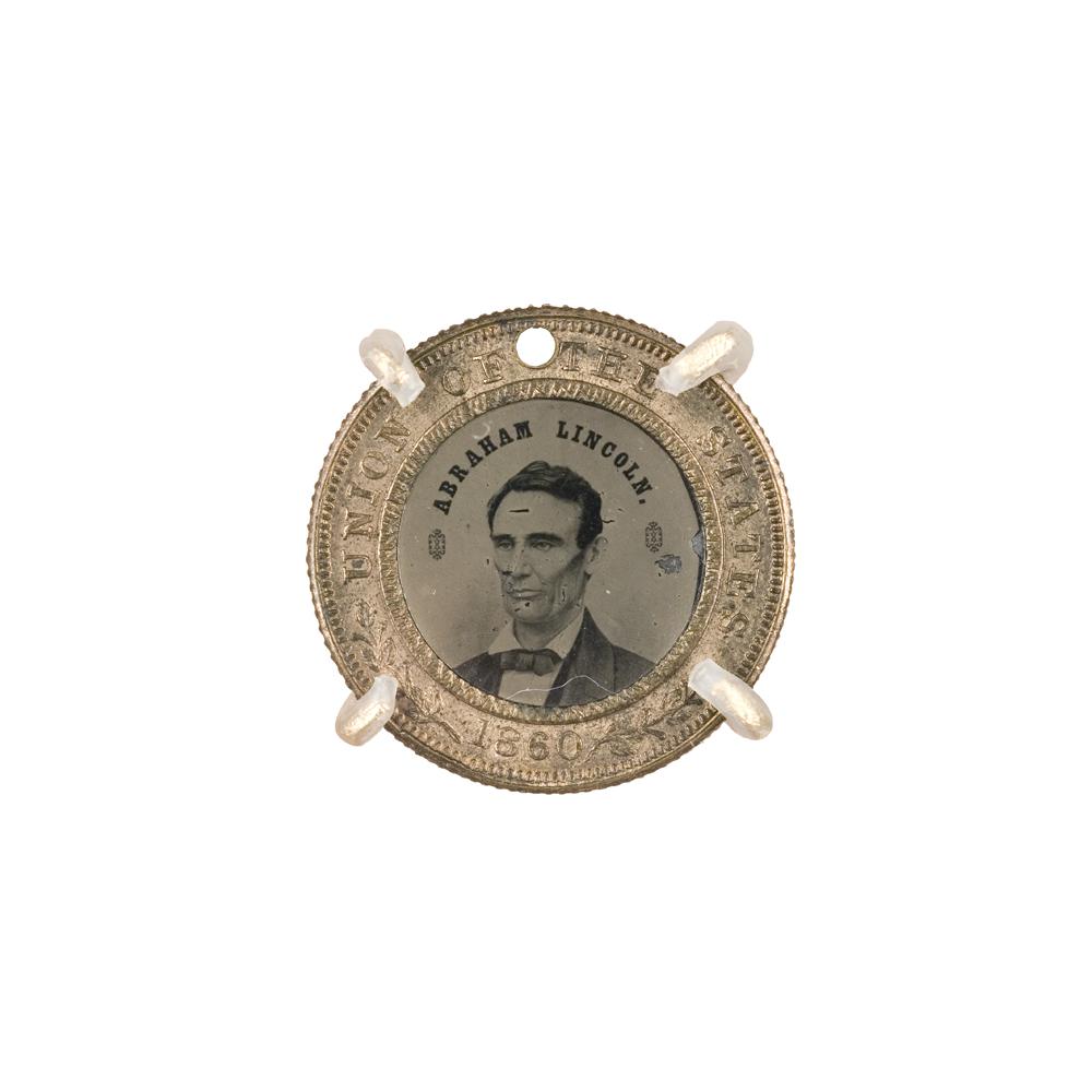 Image: Abraham Lincoln 1860 campaign button