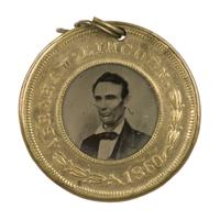 Image: Abraham Lincoln 1860 campaign button