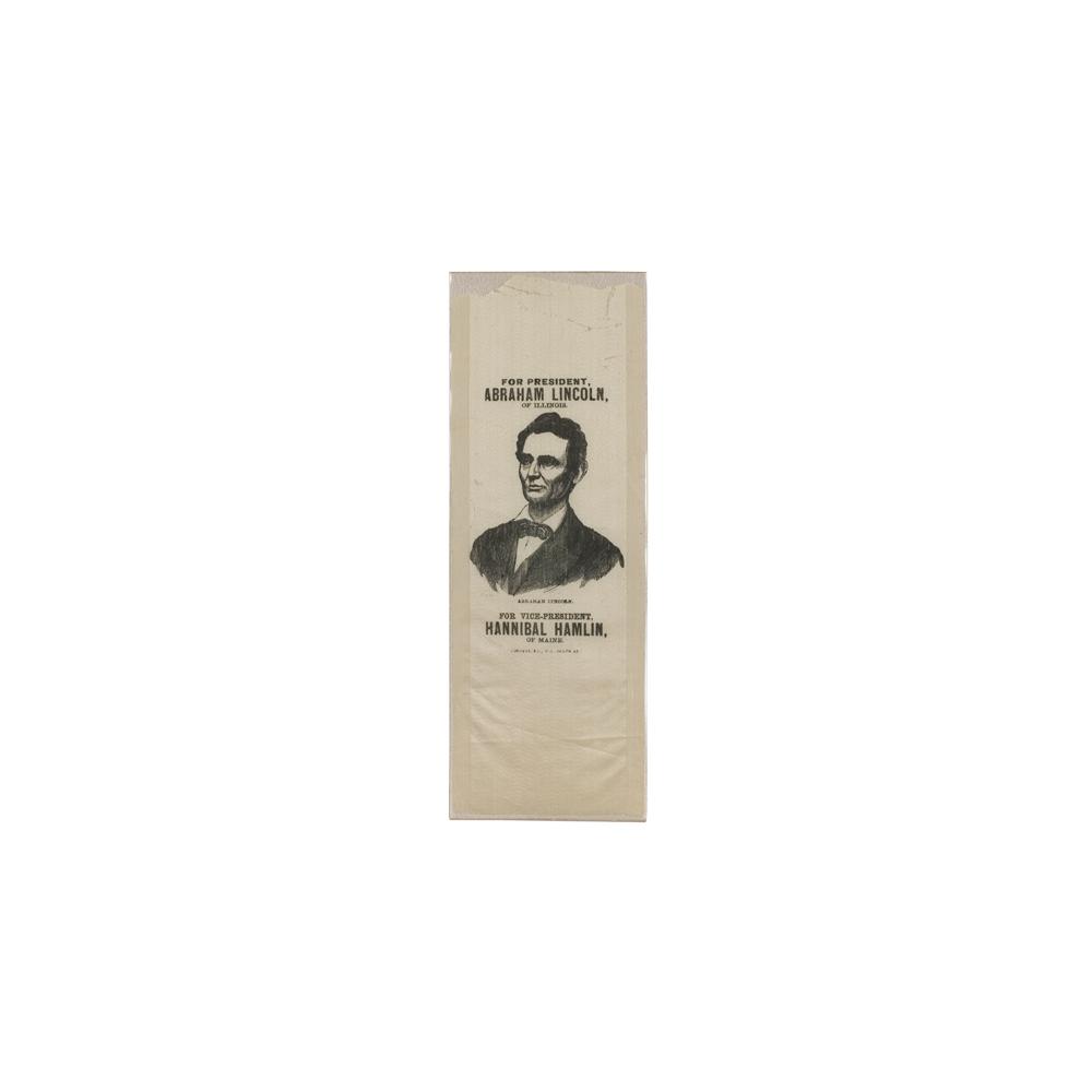 Image: Abraham Lincoln 1860 campaign ribbon