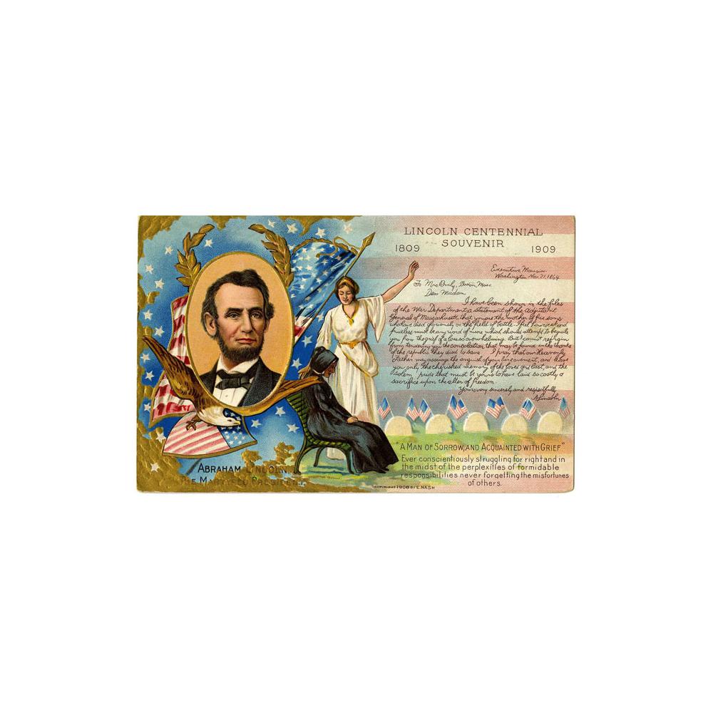 Image: Postcard of Mrs. Bixby's Letter