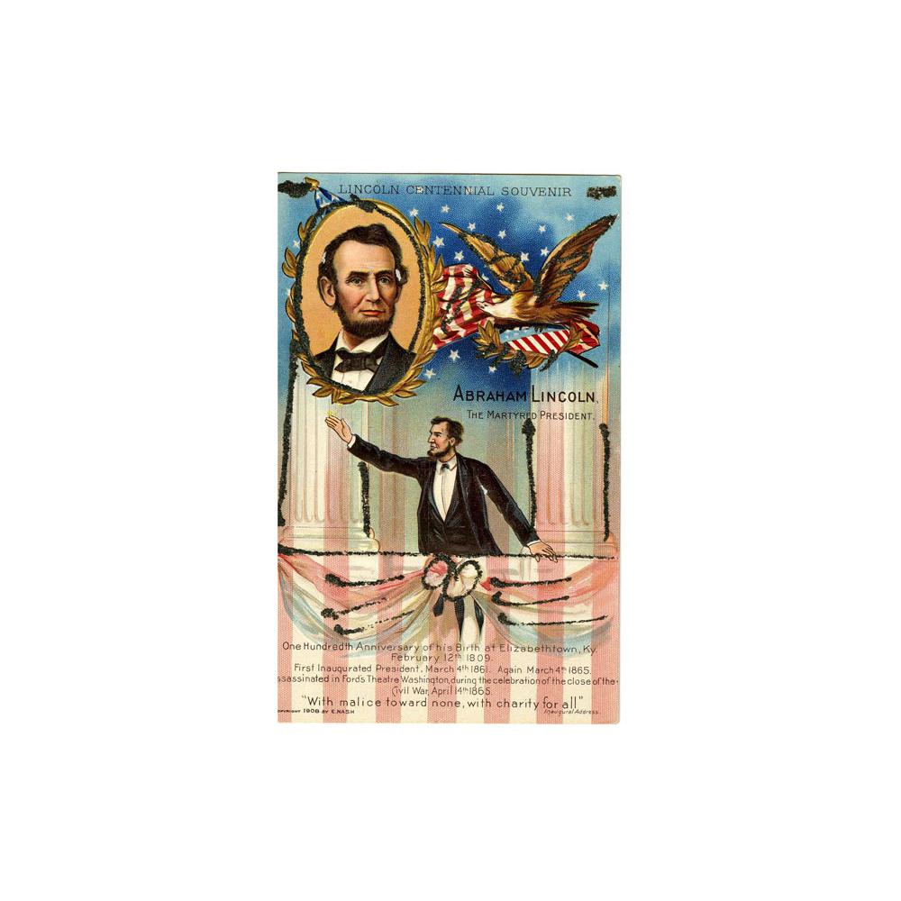Image: Postcard of Abraham Lincoln