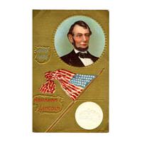 Image: Color postcard of Abraham Lincoln