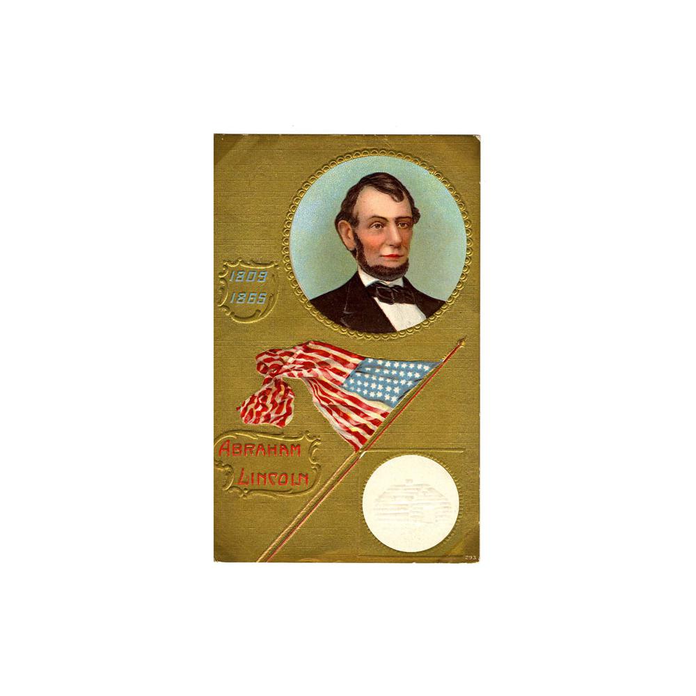 Image: Color postcard of Abraham Lincoln