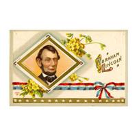 Image: Color postcard of Abraham Lincoln