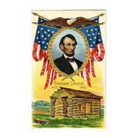 Image: Color postcard of Abraham Lincoln